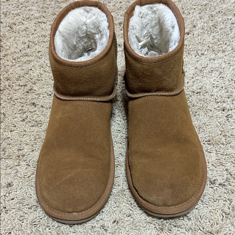 Koolaburra Tan Ankle Boots - Size 8